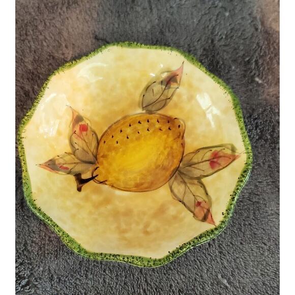 Baum 6 Piece Tuscany Fruit Olive Oil Dipping Set with Rack - Picture 4 of 8